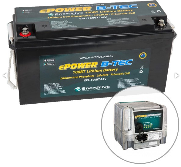 ePOWER B TEC Lithium Battery inc AC Charger